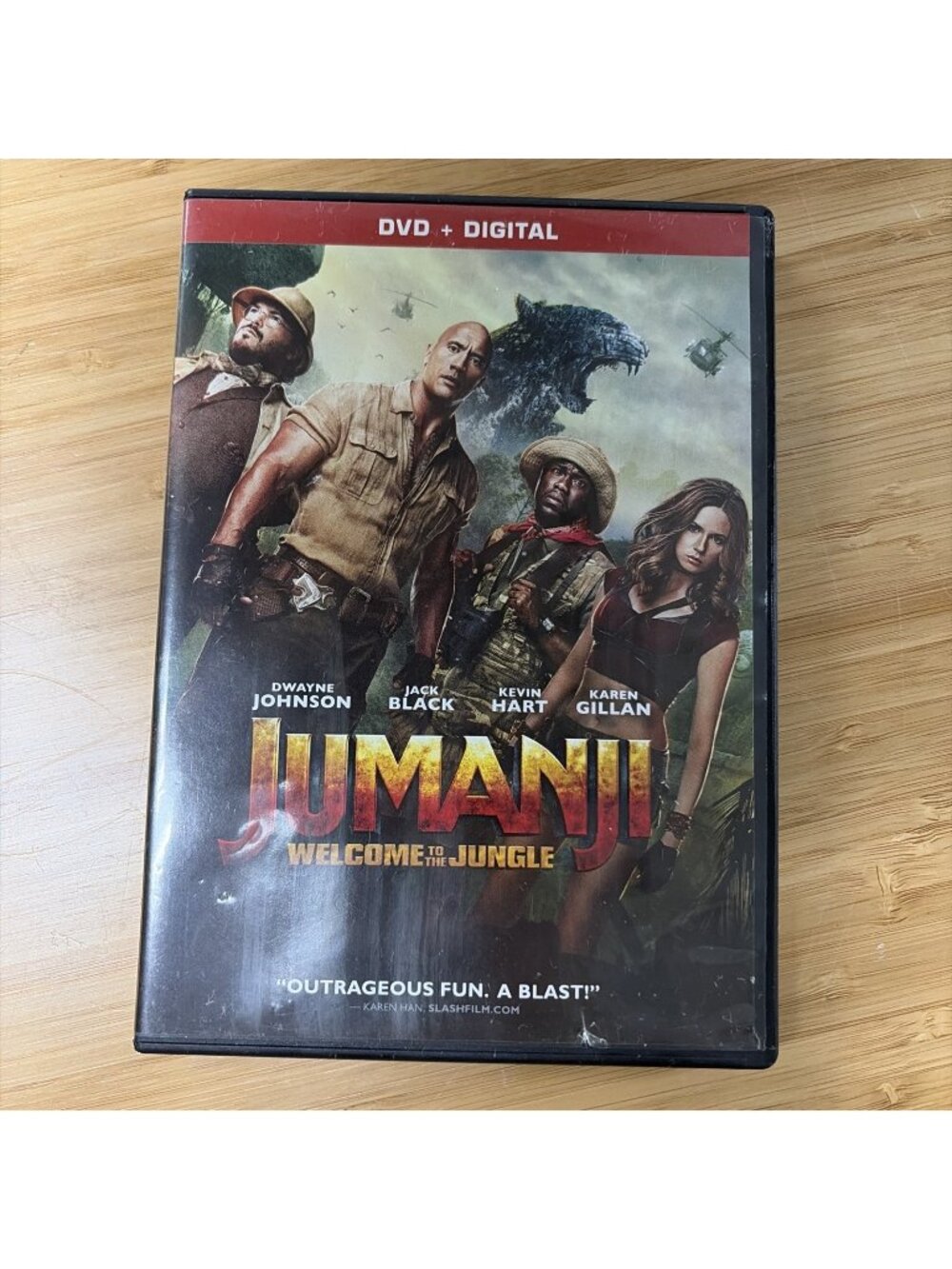 Jumanji: Welcome to the Jungle (DVD, 2017) Tested Working